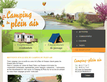 Tablet Screenshot of camping-du-plein-air.com